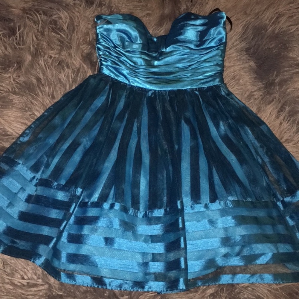 Neon Silk Vintage Prom Dress (NWOT)